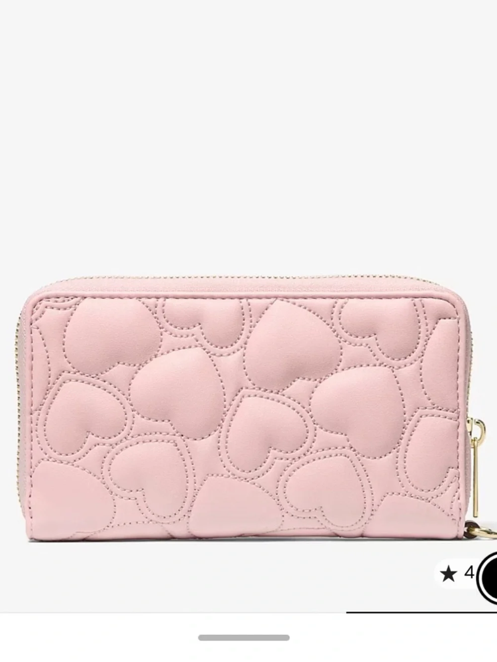 MICHAEL KORS Jet Set Large Heart Embroidered Smartphone Multifunction Wallet
